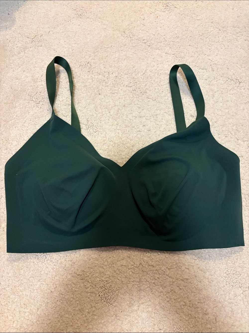 Aerie Smoothez Seamless Hunter Green Removable Padded Bralette Size Large D